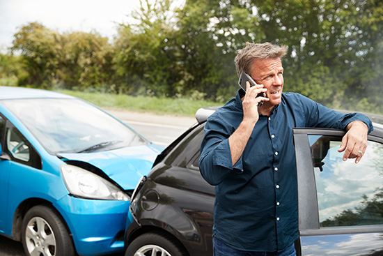 Driver in car accident