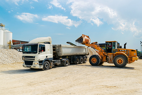 Insured Sand and Gravel Truck